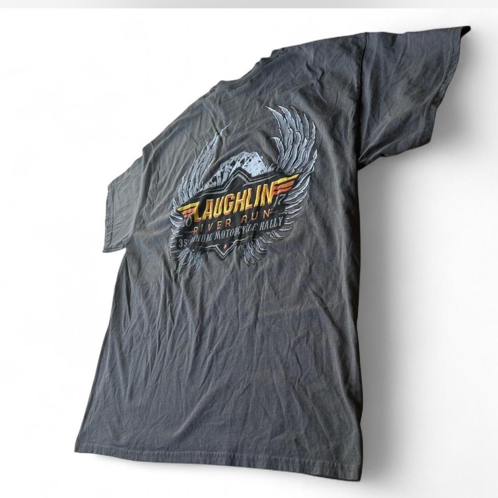 Grey Laughlin River Run 2011 35th Annual Motorcycle Rally Cotton Tee XL - Picture 1 of 6